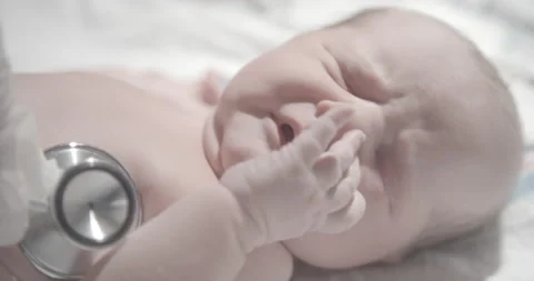 Newborn's first physical Stock Footage 142236490