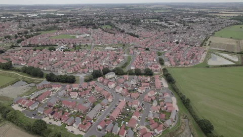 Newbuild Housing Development Stock Footage 247063698