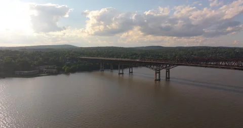 Newburgh-Beacon Bridge in New York Stock Footage 346422293
