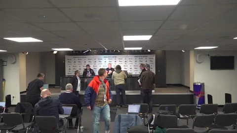Newcastle 0-1 Everton: David Moyes post-match press conference Video stock 310057493
