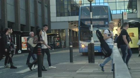 Newcastle City centre, Eldon Square Stock-Footage 161245631