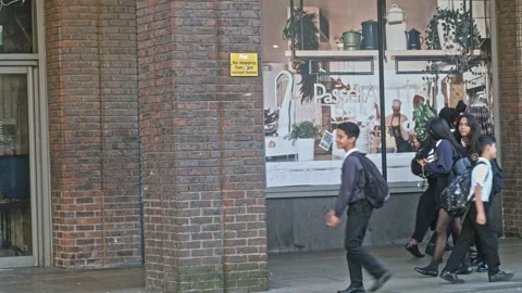 Newcastle City centre, Eldon Square Video stock 161248288