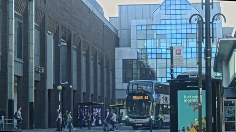Newcastle City centre, Eldon Square Video stock 161250081