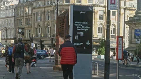 Newcastle City centre, Eldon Square Stock-Footage 161250646