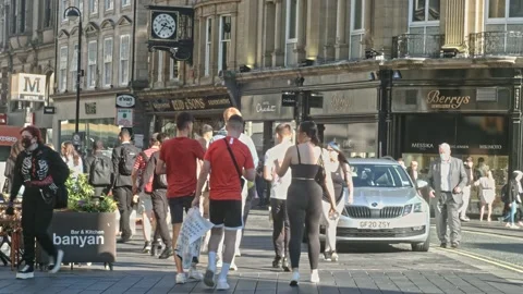 Newcastle City centre, Eldon Square Stock-Footage 161286557