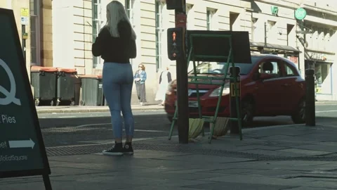 Newcastle City centre, Eldon Square Stock Footage 161480484