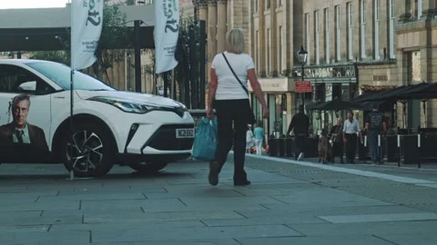 Newcastle City centre, Eldon Square Stock Footage 161480543