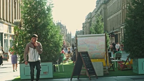 Newcastle City centre, Eldon Square Stock Footage 161549833