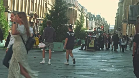 Newcastle City centre, Eldon Square Stock Footage 161552079