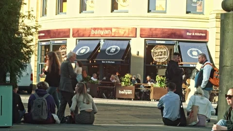 Newcastle City centre, Eldon Square Video stock 161555173
