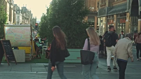 Newcastle City centre, Eldon Square Stock Footage 161555185