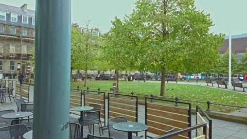 Newcastle City centre, Eldon Square  bus stops Stock Footage 163255461