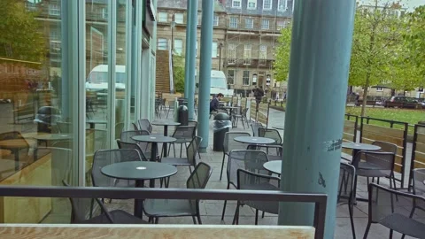 Newcastle City centre, Eldon Square  bus stops Stock Footage 163255537