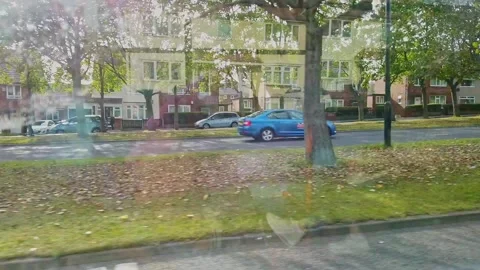 Newcastle Upon Tyne inside Bus view Stock Footage 162863309