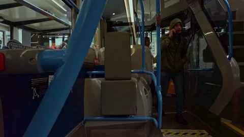 Newcastle Upon Tyne inside Bus view Video stock 163257184