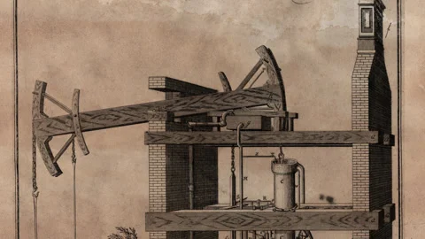 Newcomen atmospheric engine 库存影片 270069108