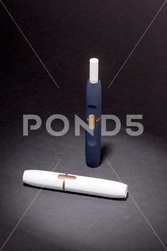 Newest electronic cigarettes, heating tobacco system IQOS Stock Photos
