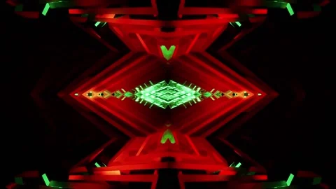 Newest equalizer for party VJ loop background crystal colored with red and green Stock Footage 224659939