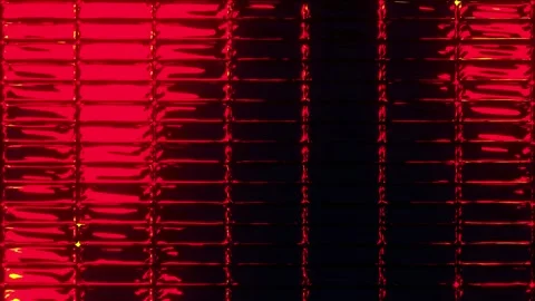 Newest glass horizontal bricks fire red with orange VJ loop background for s Stock-Footage 343863653