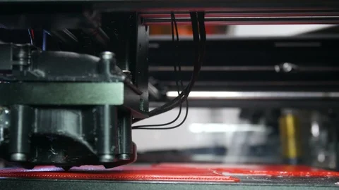 Newest technological developments of 3d printing of 3d printers Stock Footage 89147157