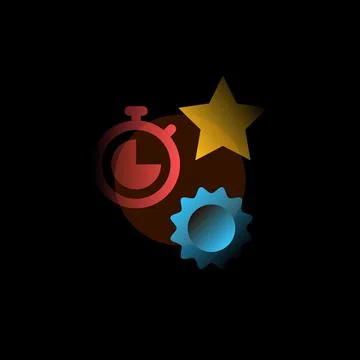 Newest. Vector icon in gradient style. Editable illustration Stock Illustration