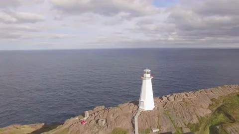 Newfoundland Cape Spear Lighthouse Video stock 175741419