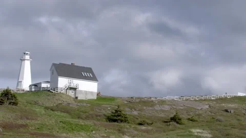 Newfoundland Cape Spear Lighthouse Stock Footage 175749782