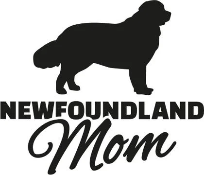 Newfoundland Mom Stock Illustration