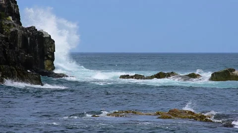 Newfoundland Ocean Middle Cove Stock Footage 54411625