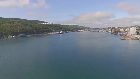 Newfoundland St. Johns harbour Stock Footage 175810575