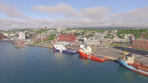 Newfoundland St. Johns harbour Video stock 175813831