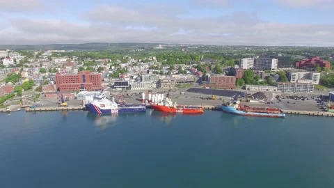 Newfoundland St. Johns harbour Video stock 175833830