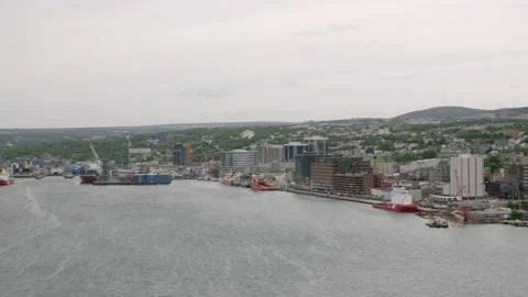 Newfoundland St. Johns harbour Stock Footage 175840423
