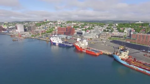 Newfoundland St. Johns harbour 스톡 동영상 175840859