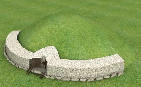 Newgrange 1 Stock Illustration
