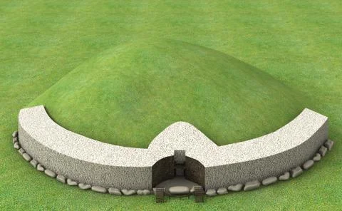 Newgrange 3 Stock Illustration