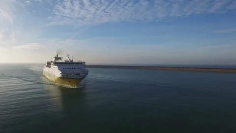 Newhaven to Dieppe ferry Stock Footage 70423327