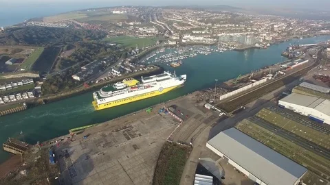 Newhaven to Dieppe ferry Stock Footage 70423542