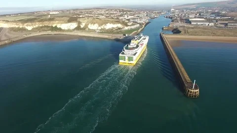 Newhaven to Dieppe ferry Stock Footage 70423617