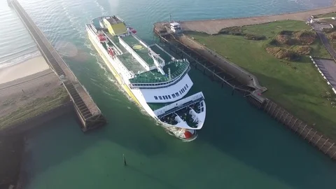 Newhaven to Dieppe ferry Stock Footage 70423619