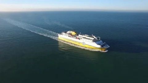 Newhaven to Dieppe ferry Stock-Footage 70423826