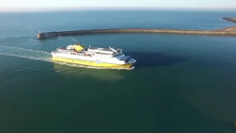 Newhaven to Dieppe ferry Stock Footage 70423863