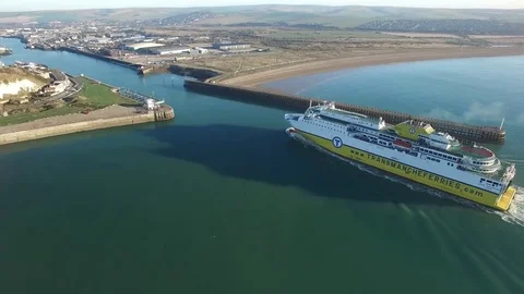 Newhaven to Dieppe ferry Stock Footage 70423872