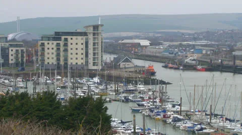 Newhaven Marina Stock Footage 23892352