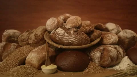 Newly baked bread Stock Footage 11332871