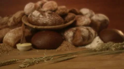 Newly baked bread Stock-Footage 11332873