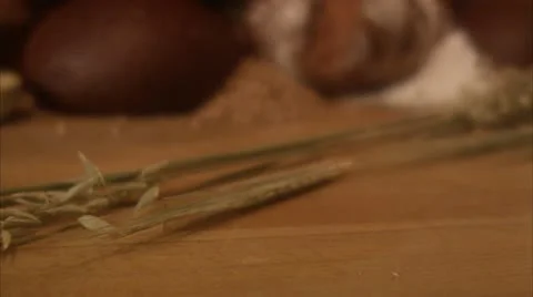 Newly baked bread Stock Footage 11332879