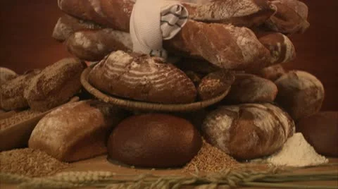 Newly baked bread Stock Footage 11332903