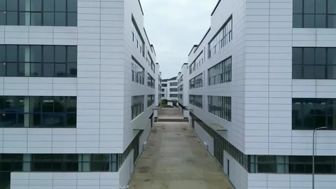 Newly built buildings in the conductor technology zone Stock Footage 321354071