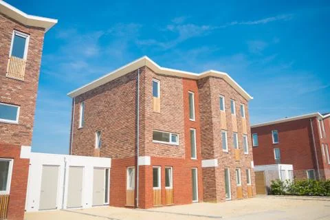 Newly built homes Stock Photos